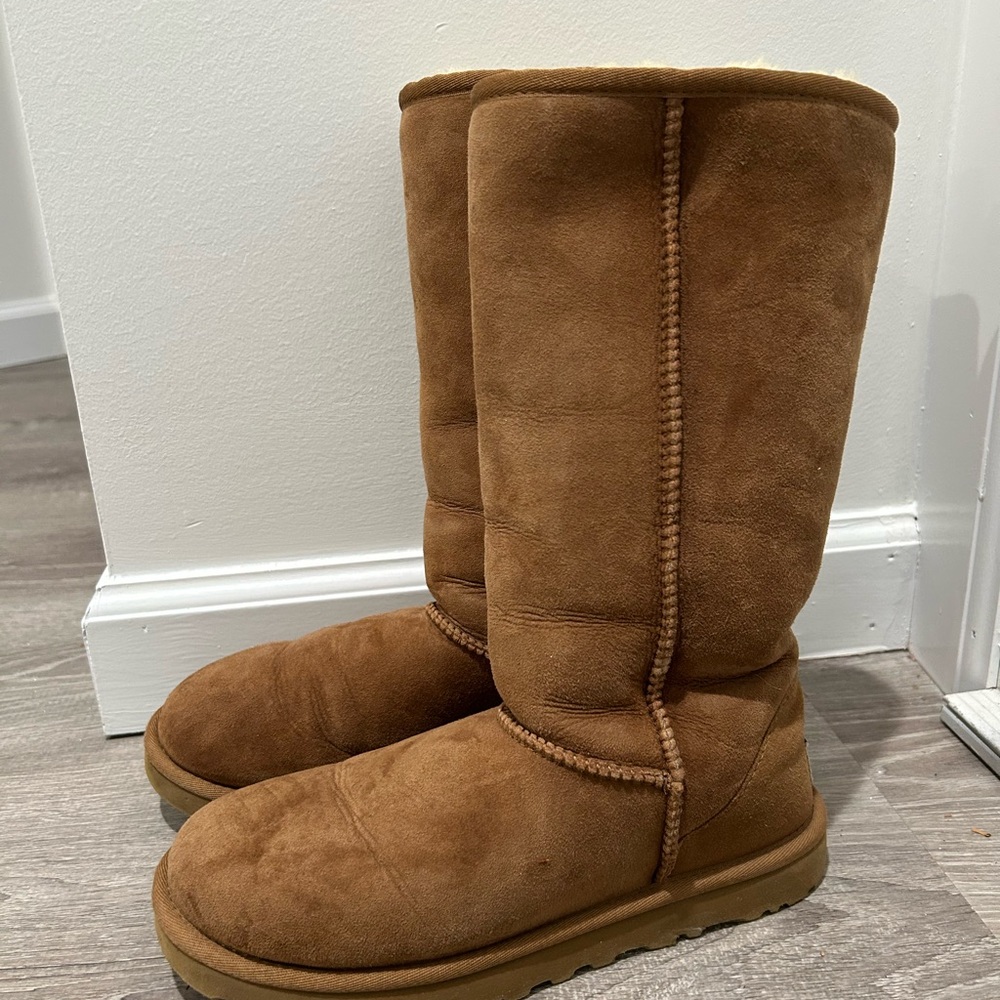 UGG Tall Chestnut Suede Boots